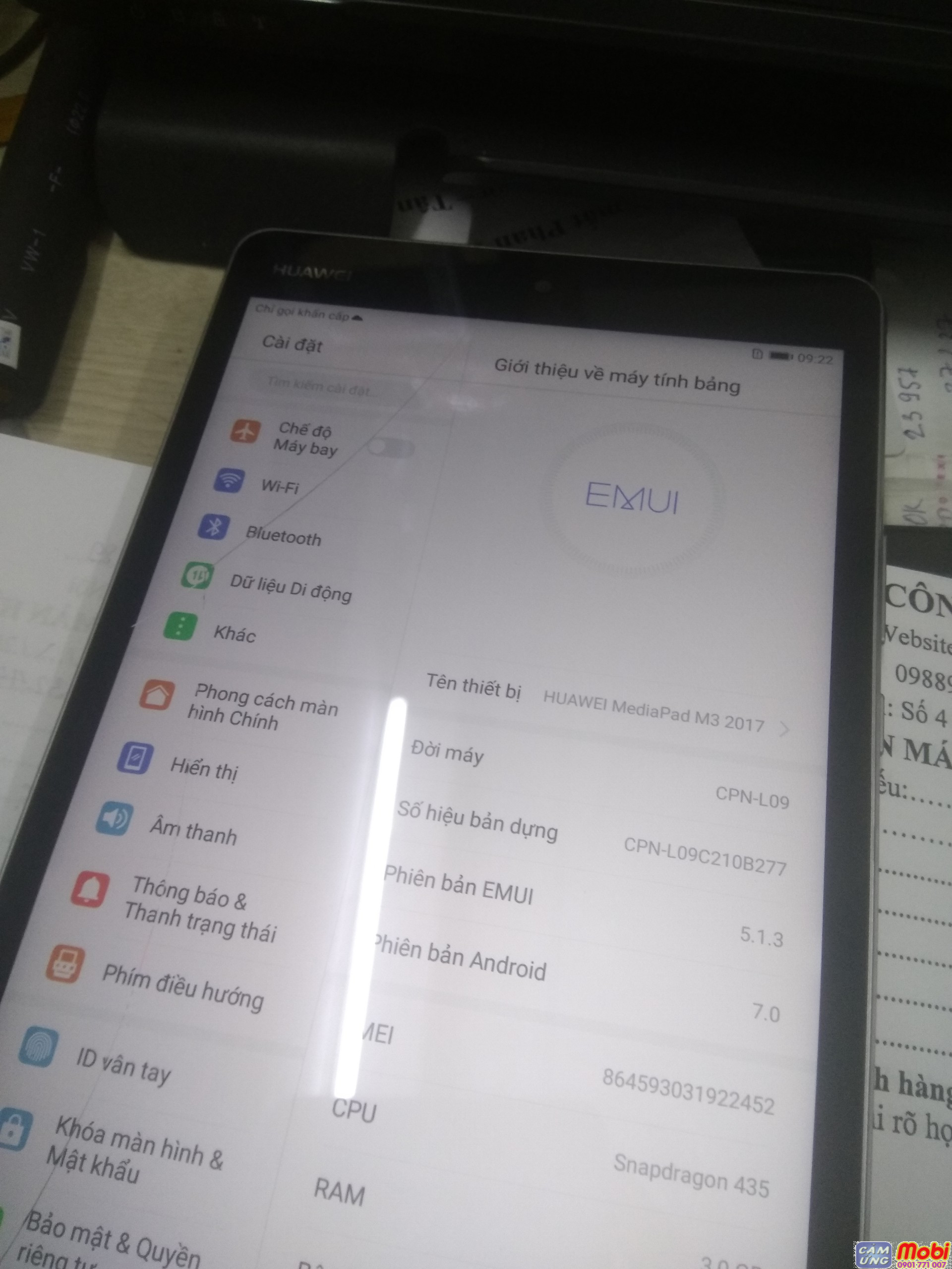 thay mặt kính màn hình huawei medipad m3 lite 8.0 6