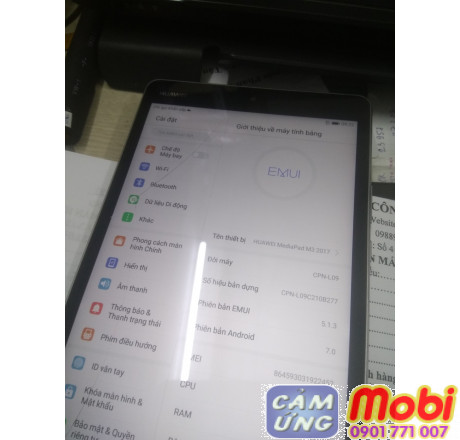 thay mặt kính màn hình huawei medipad m3 lite 8.0 6
